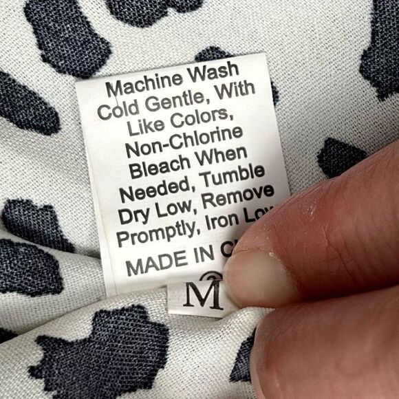 Women’s Spotted Ruffle Sleeve High Neck Sleeveless Top Medium - Picture 8 of 8